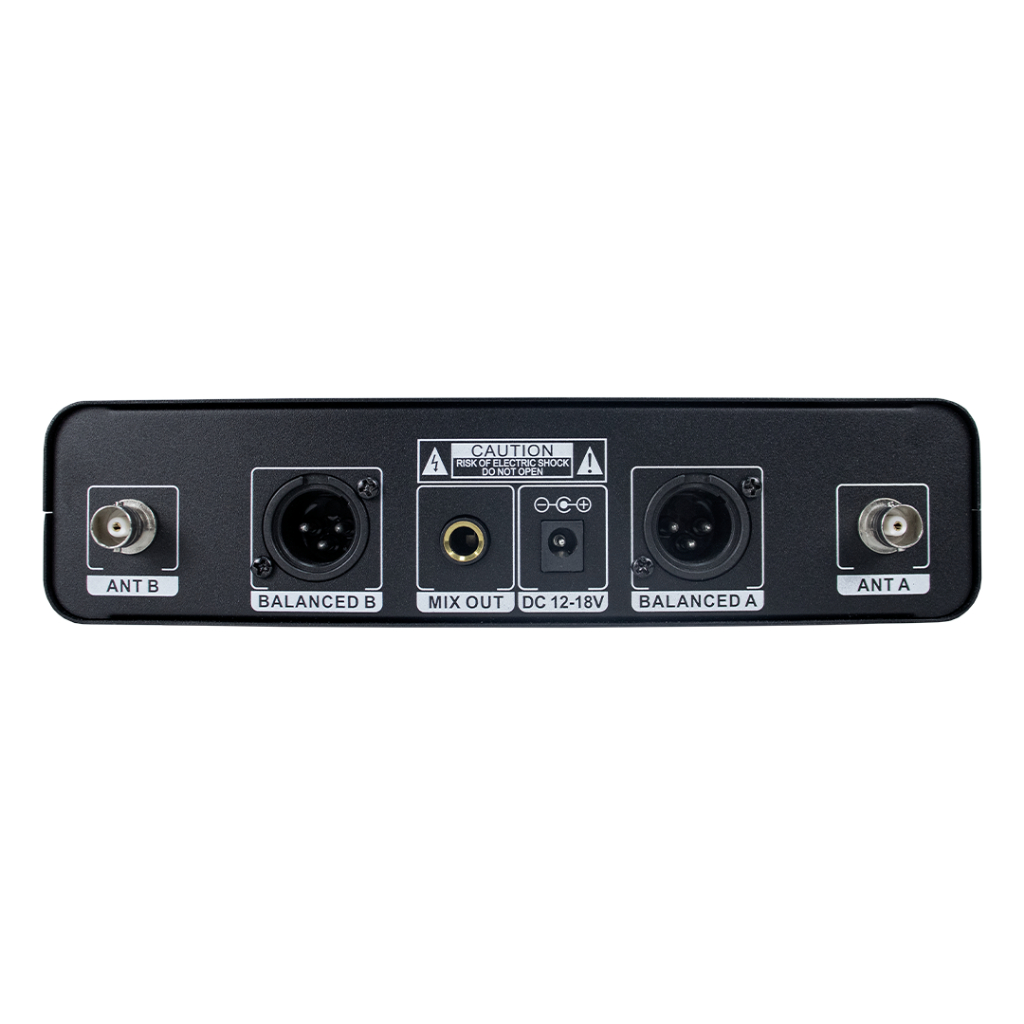 Microfone Sem Fio Duplo De Mao UHF Kadosh K-422M - Preto