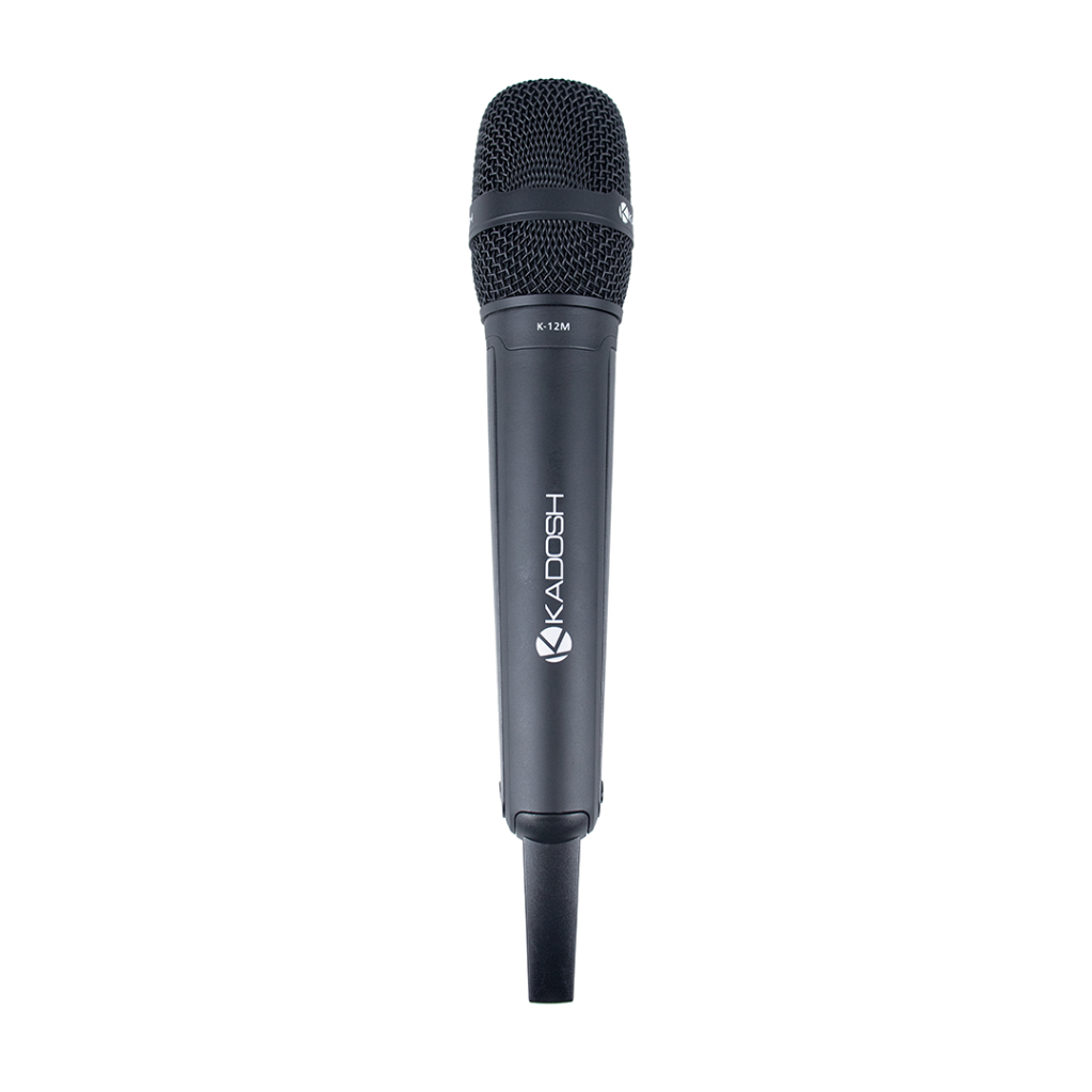 Microfone Sem Fio Kadosh K-1202M UHF Bastão Duplo - Preto