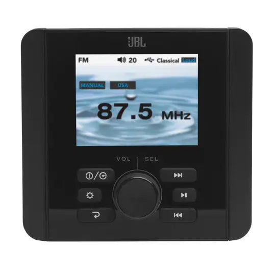 Radio Marítimo JBL JAM 5000N Headunit Com TFT Colorido Para Embarcações - Preto