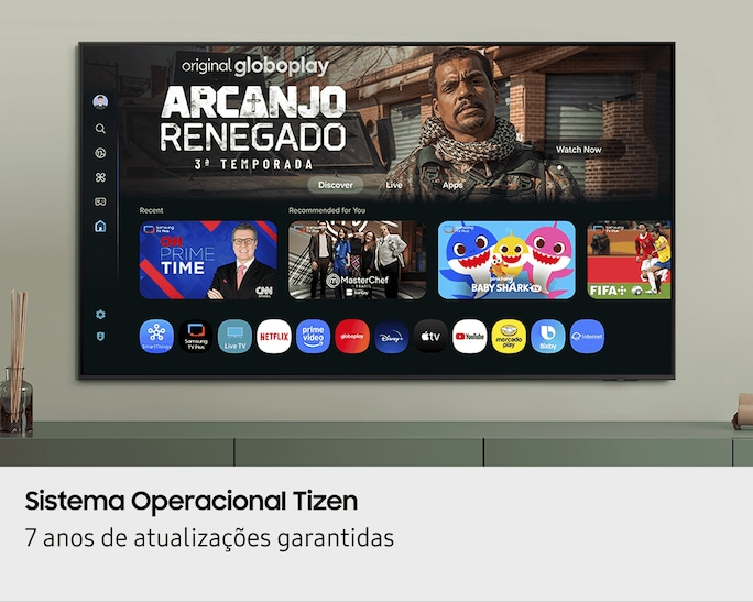 Samsung Smart TV 55" Crystal UHD 4K U8100F 2025