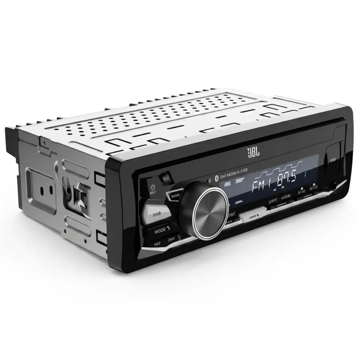 Radio Automotivo JBL Celebrity 350D 1-DIN Bluetooth 6.0 DAB+ USB AUX