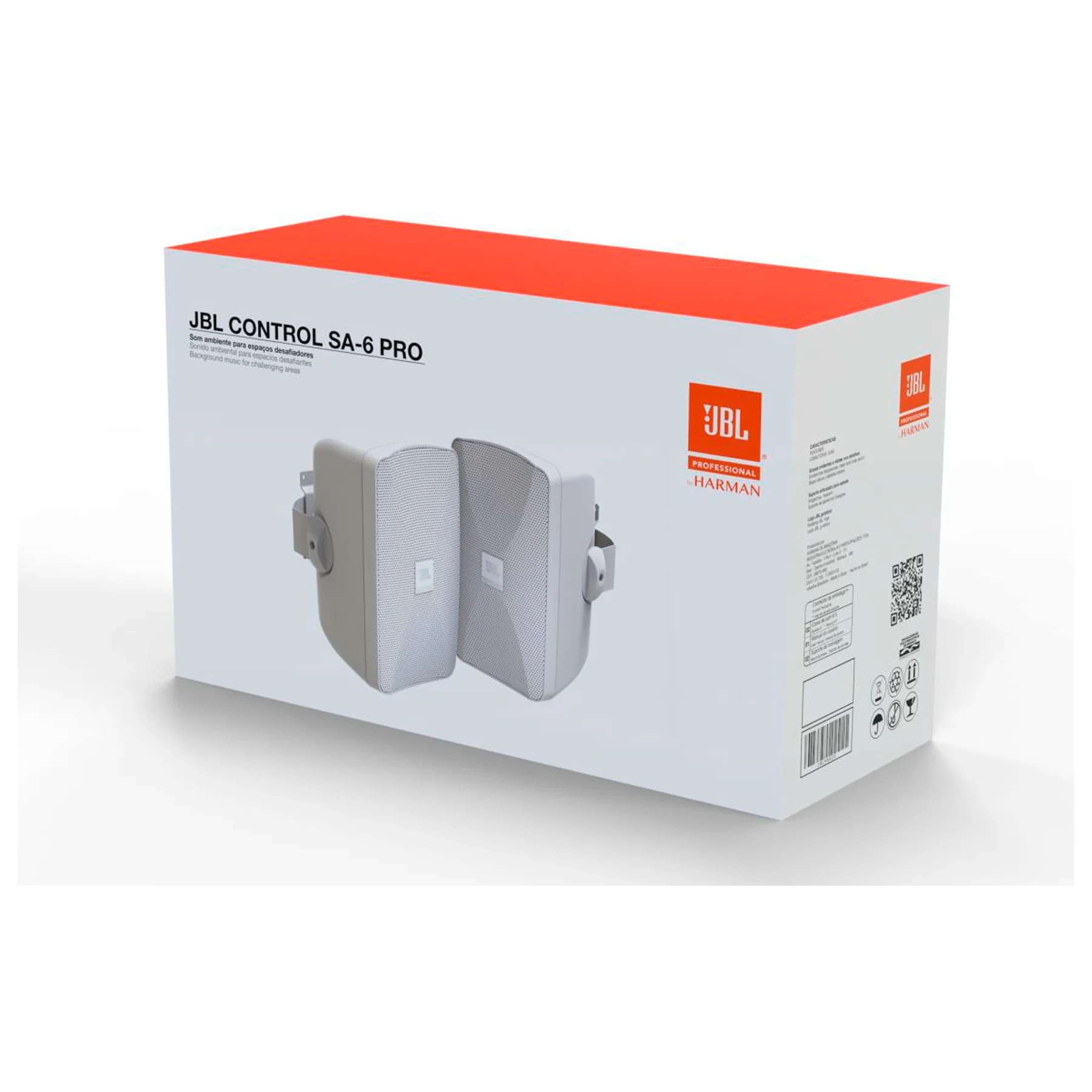 Caixa Ambiente Passiva 5" JBL Control - SA-5 Pro Branco (Par)