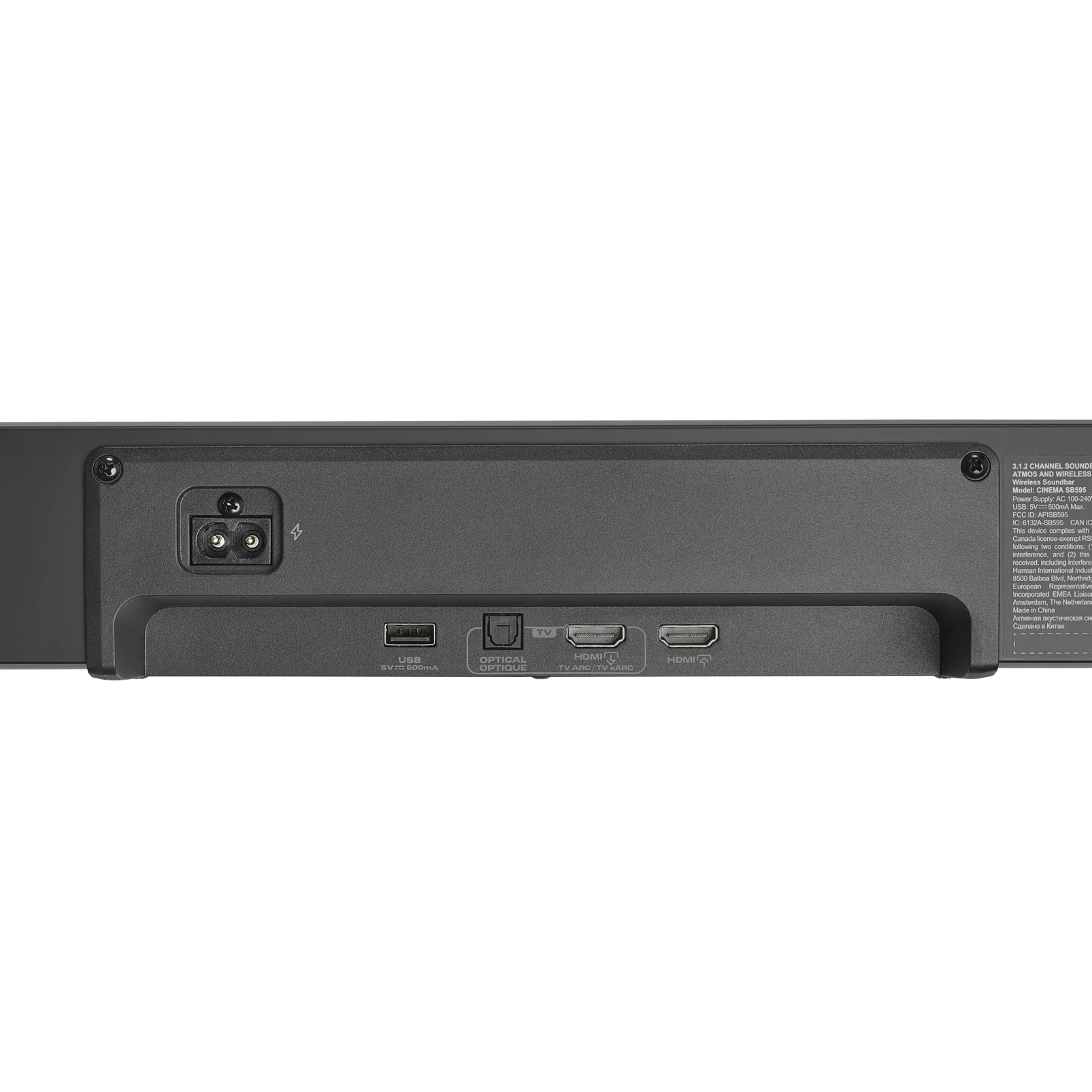 Soundbar 3.1.2 Canais JBL Cinema - SB595 220W RMS