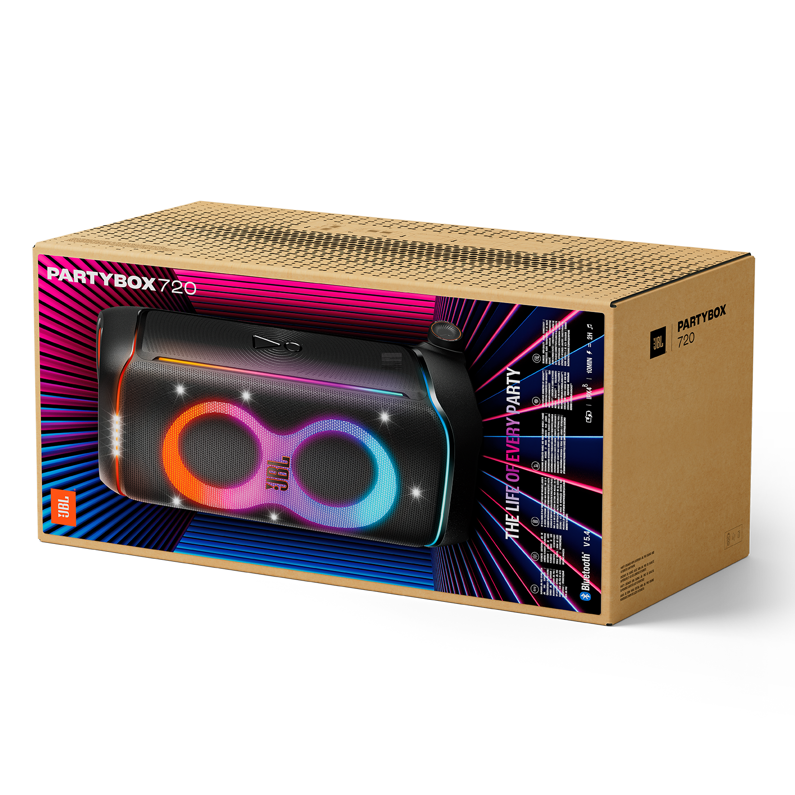 Caixa de Som JBL PartyBox 720 800W RMS, Preto Original - Lançamento