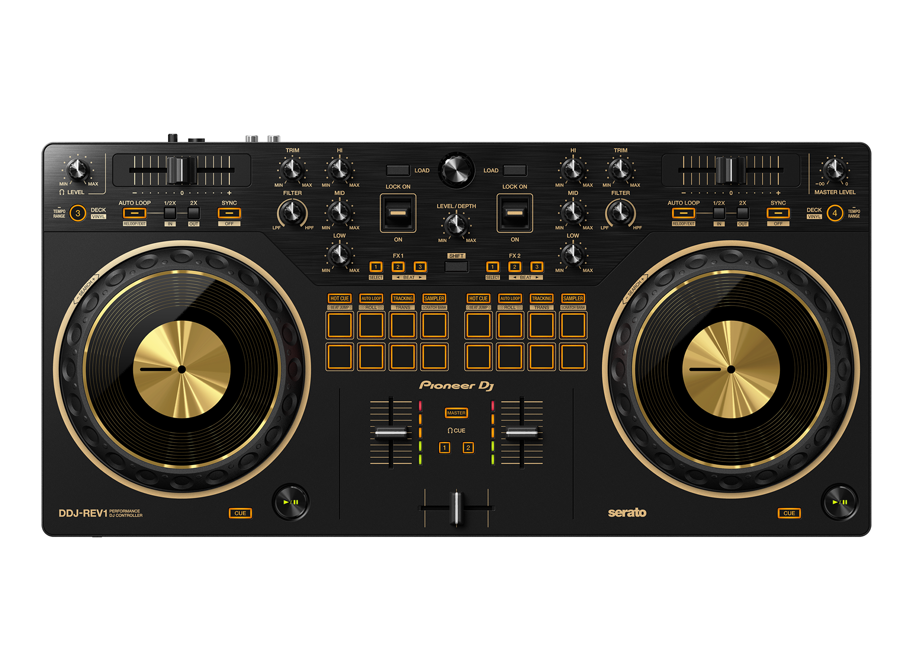 Controladora DJ Pioneer DJ DDJ-REV1 Dourado