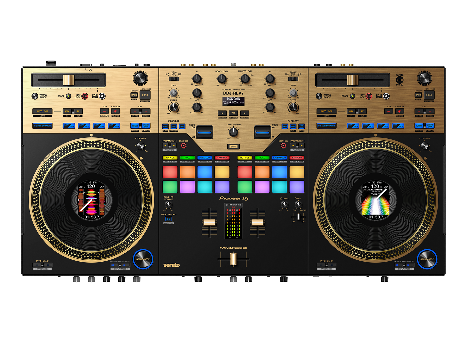 Controladora DJ Pioneer DJ DDJ-REV7 Dourado