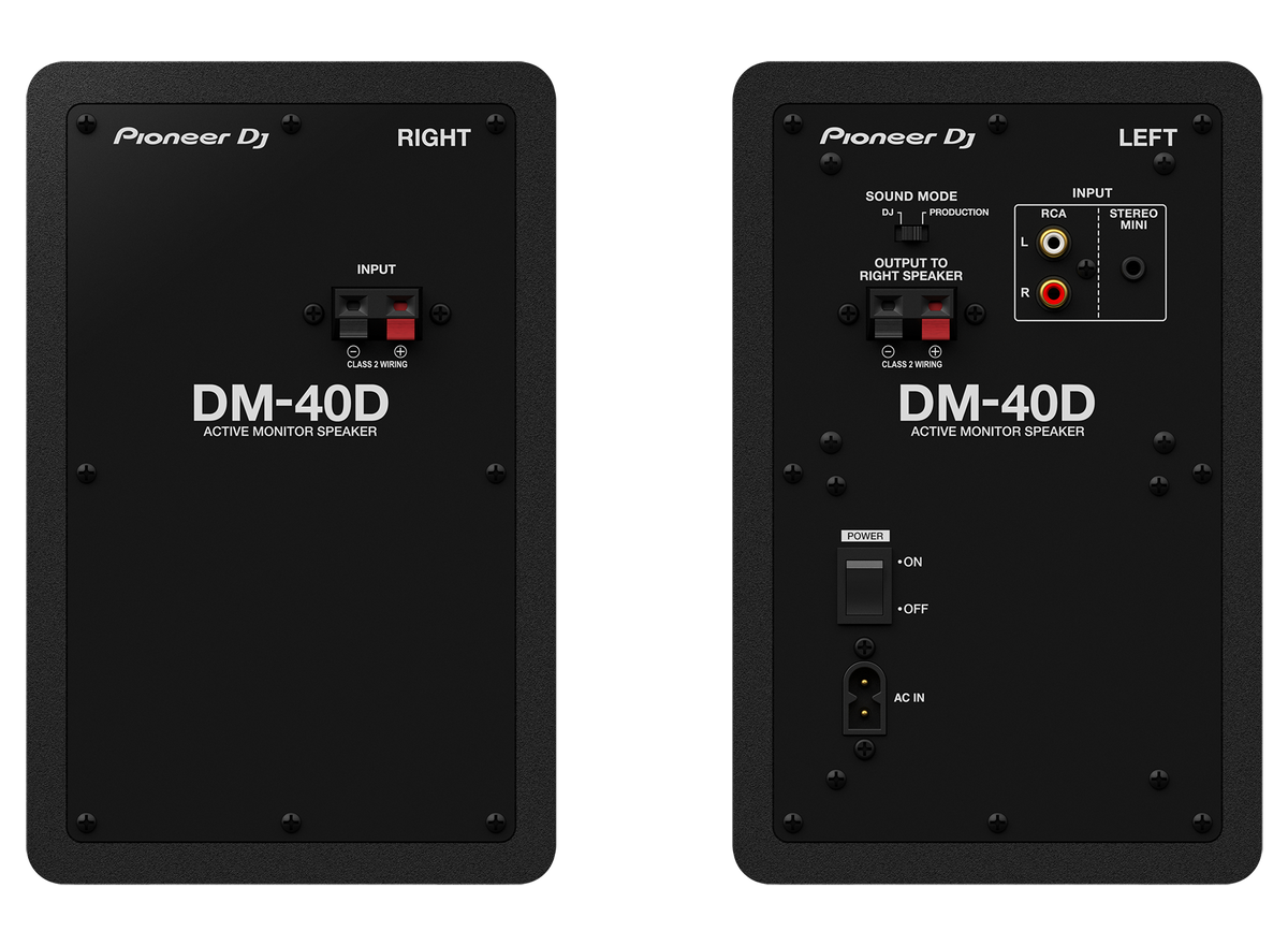 Monitor de Referência Ativo Pioneer DJ DM-40D Preto (Par)