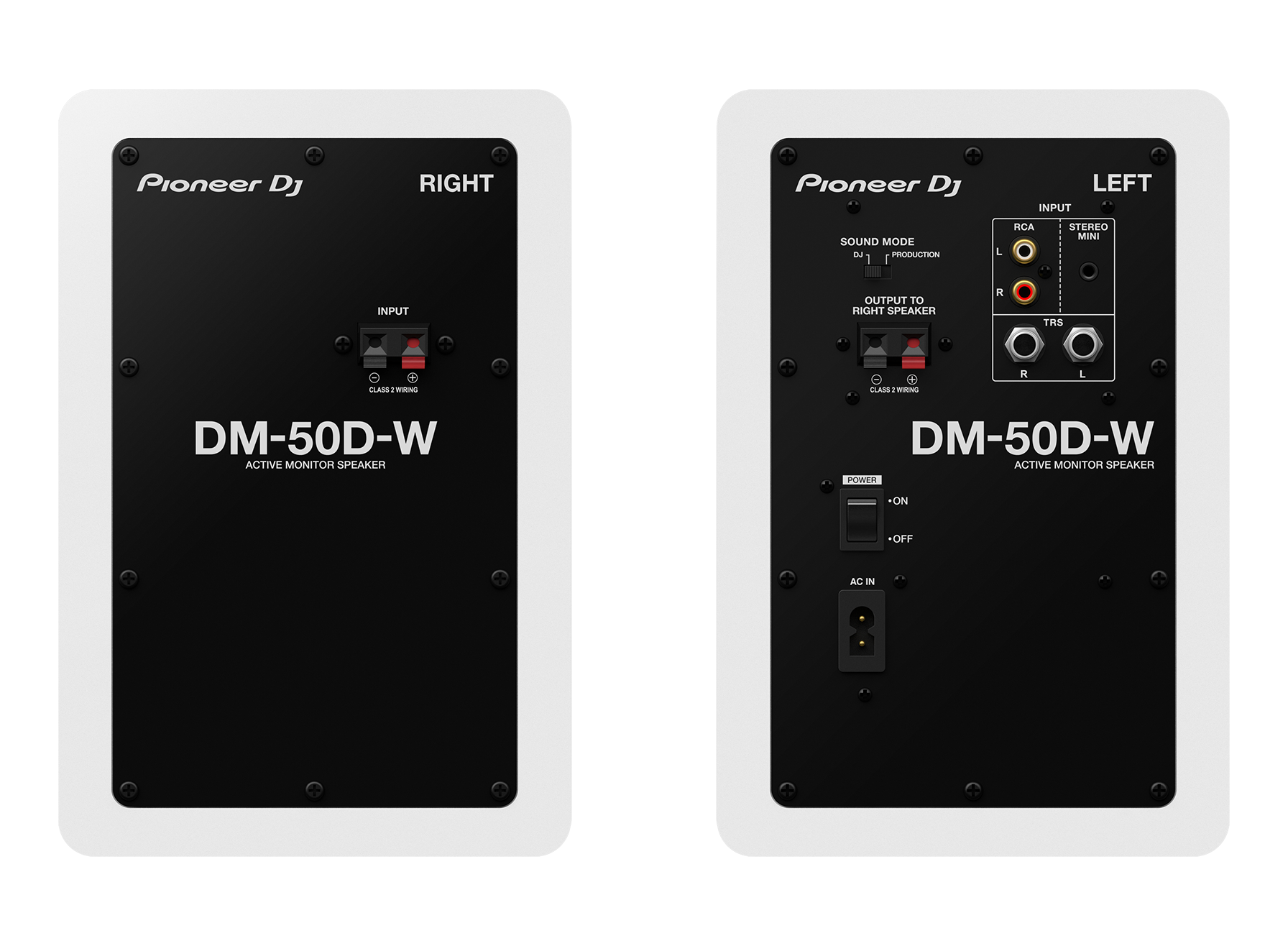 Monitor de Referência Ativo Pioneer DJ DM-50D Branco (Par)