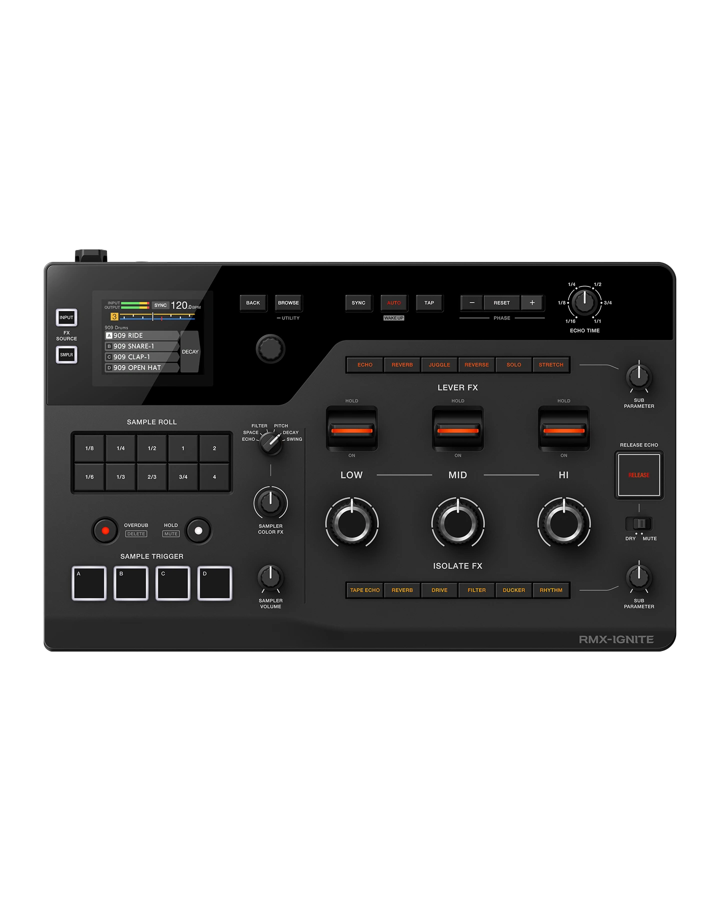 Processador de Efeitos para DJ AlphaTheta RMX Ignite
