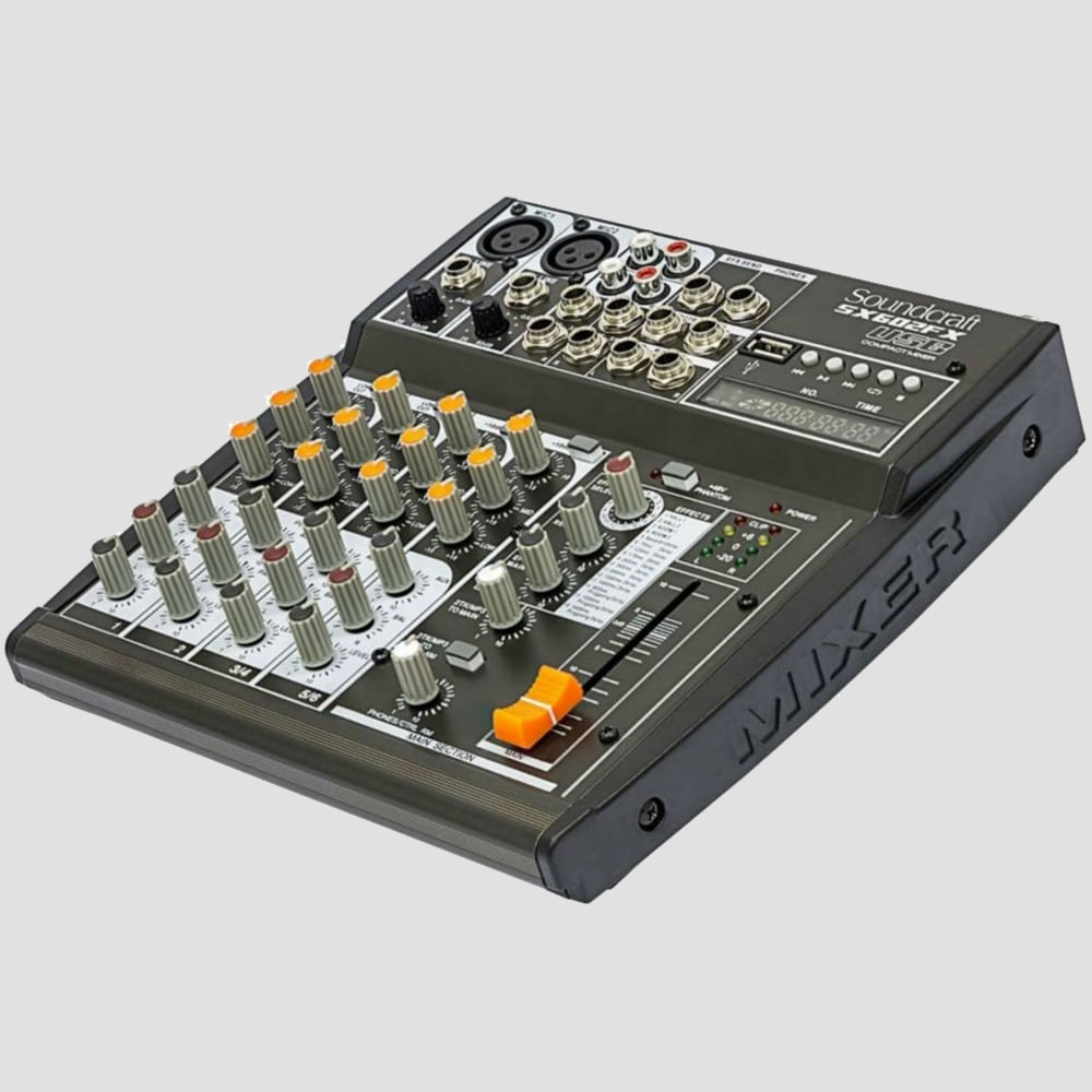 Mesa De Som Analógica Soundcraft SX602FX USB