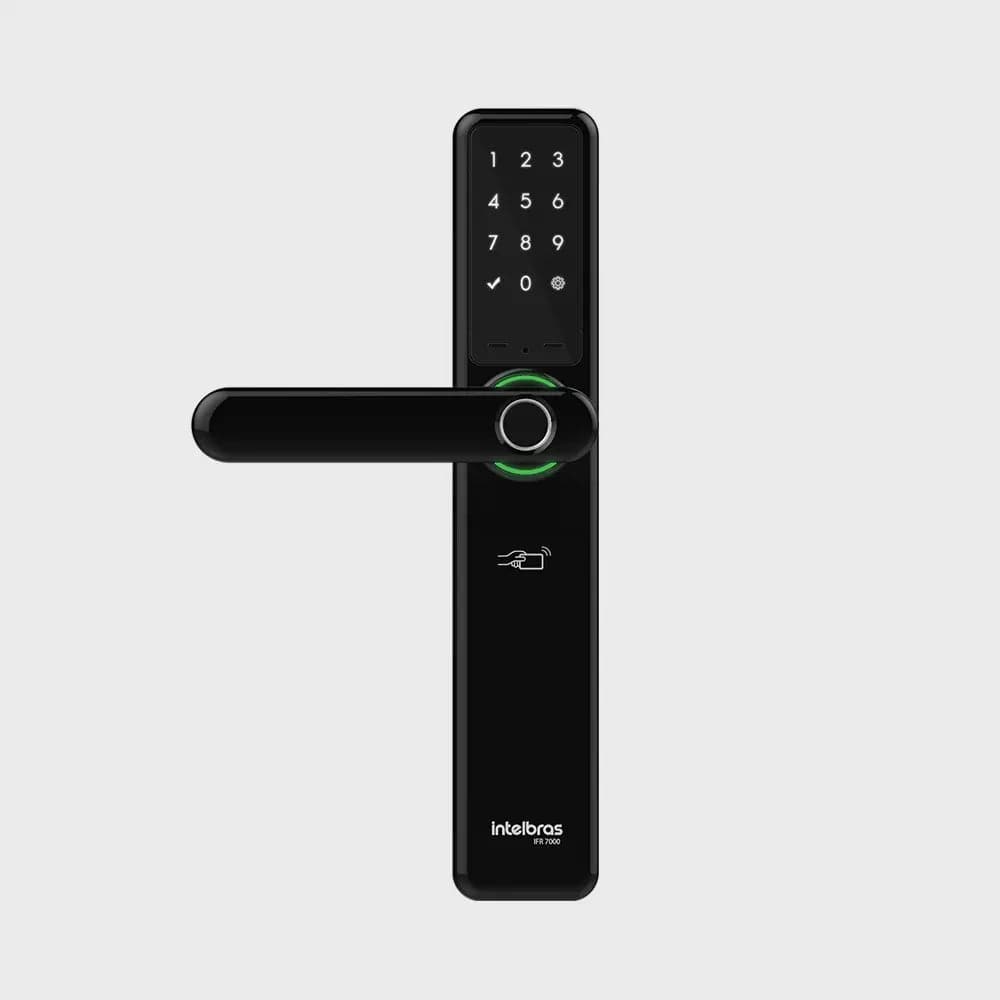 Fechadura Smart de Embutir com Maçaneta + Hub Compatível com Alexa IFR 7000 + - Image #1